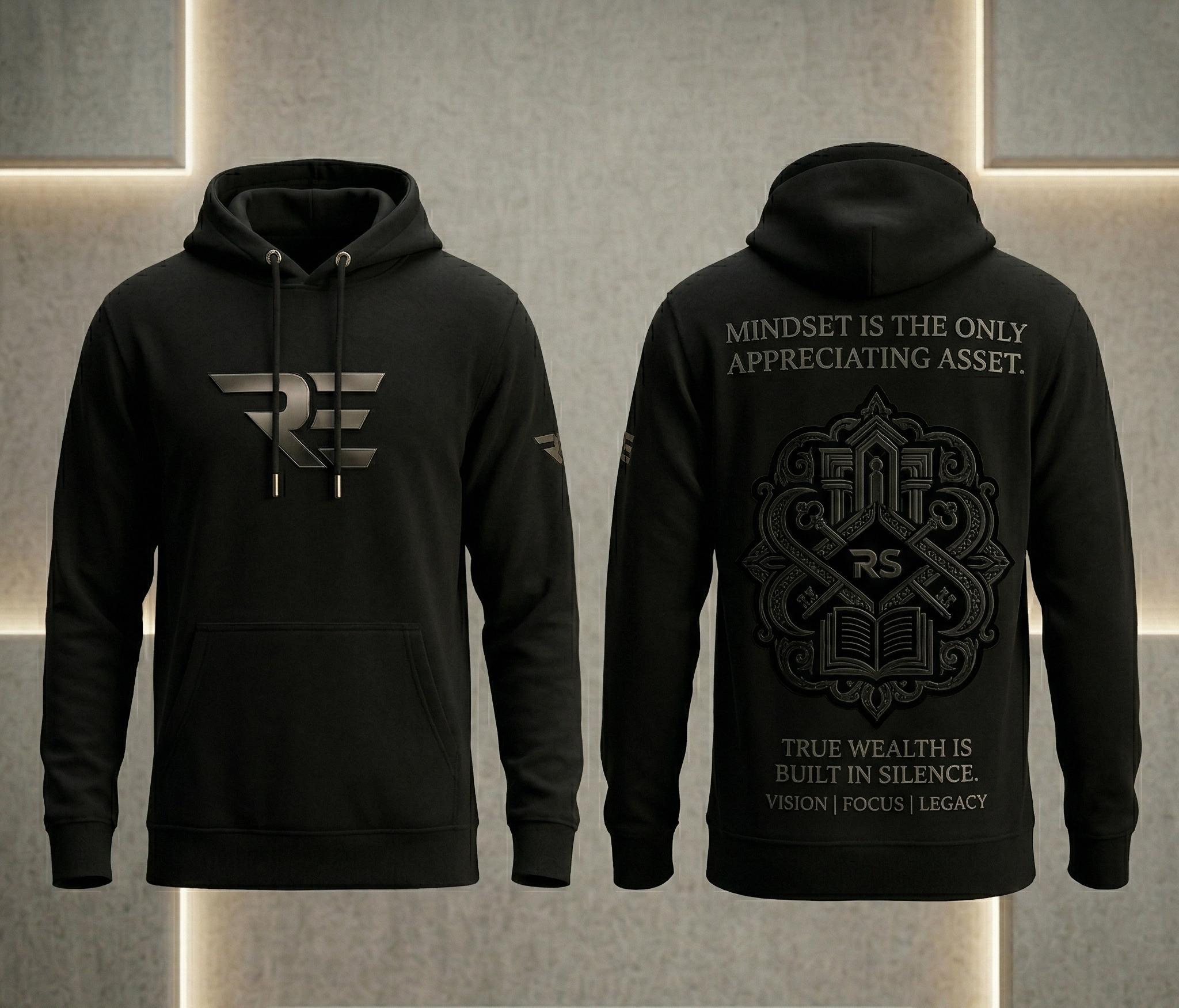 REVÉRSE Society Hoodie — Black